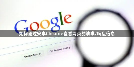 如何通过安卓Chrome查看网页的请求/响应信息1