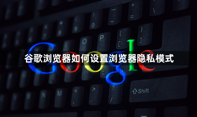 谷歌浏览器如何设置浏览器隐私模式1