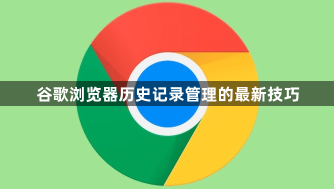 谷歌浏览器历史记录管理的最新技巧1