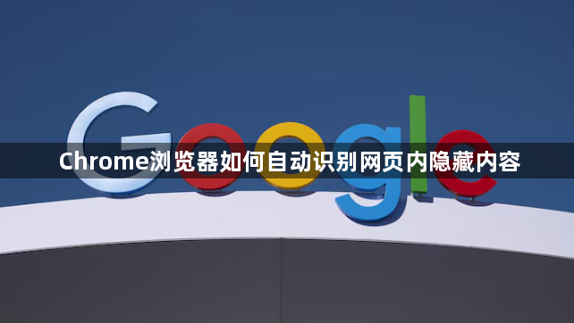 Chrome浏览器如何自动识别网页内隐藏内容1