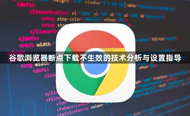 谷歌浏览器断点下载不生效的技术分析与设置指导1