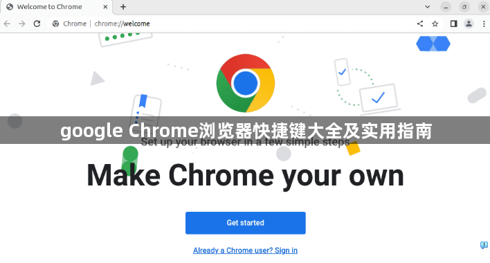 google Chrome浏览器快捷键大全及实用指南1