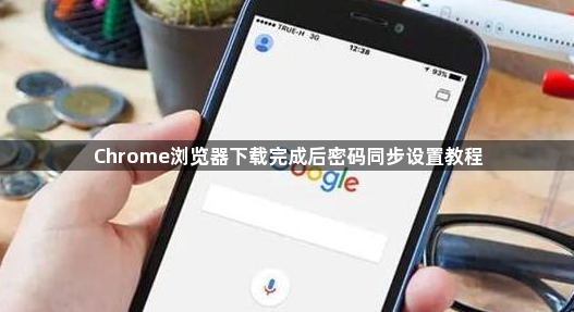Chrome浏览器下载完成后密码同步设置教程1