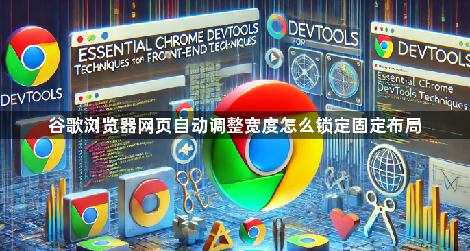 谷歌浏览器网页自动调整宽度怎么锁定固定布局1