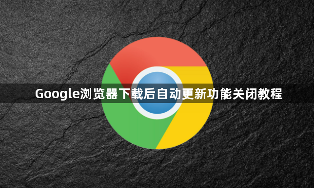 Google浏览器下载后自动更新功能关闭教程1