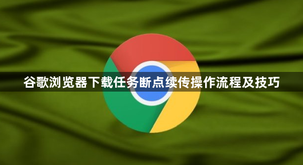 谷歌浏览器下载任务断点续传操作流程及技巧1
