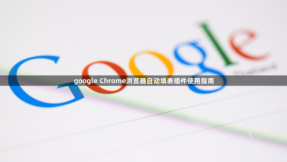 google Chrome浏览器自动填表插件使用指南1