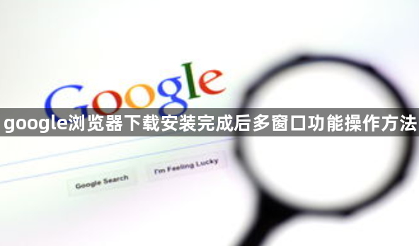 google浏览器下载安装完成后多窗口功能操作方法1