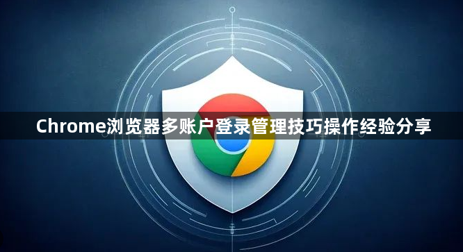 Chrome浏览器多账户登录管理技巧操作经验分享1