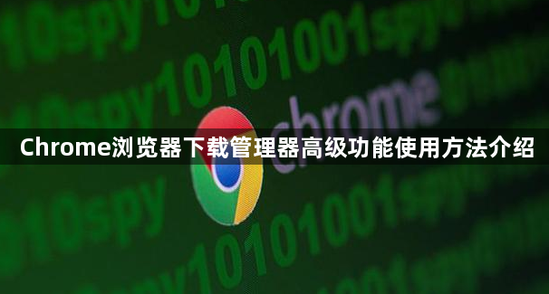 Chrome浏览器下载管理器高级功能使用方法介绍1