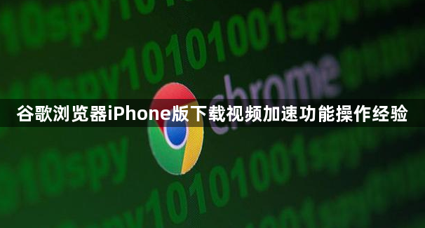 谷歌浏览器iPhone版下载视频加速功能操作经验1