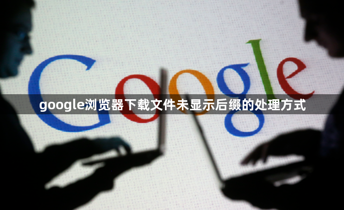 google浏览器下载文件未显示后缀的处理方式1