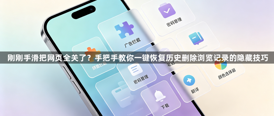 刚刚手滑把网页全关了？手把手教你一键恢复历史删除浏览记录的隐藏技巧1