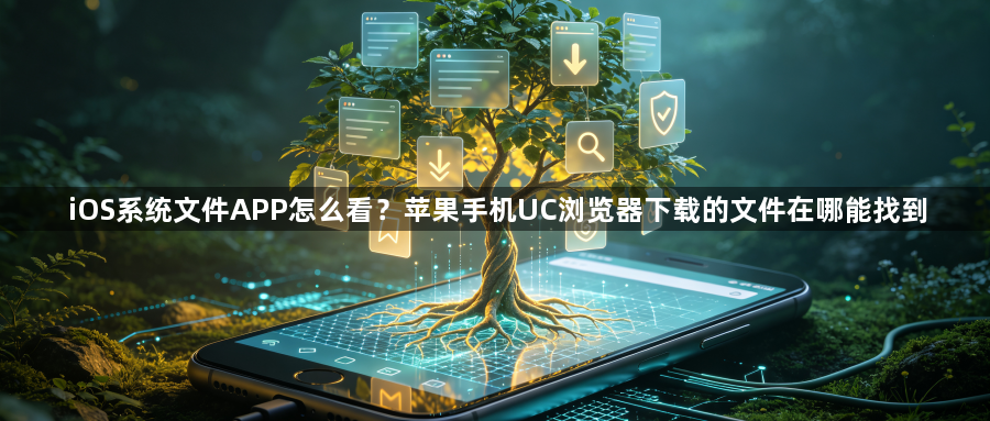 iOS系统文件APP怎么看？苹果手机UC浏览器下载的文件在哪能找到1