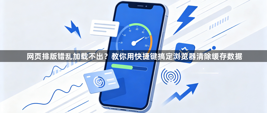 网页排版错乱加载不出?教你用快捷键搞定浏览器清除缓存数据1
