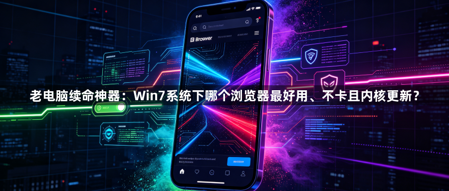 老电脑续命神器：Win7系统下哪个浏览器最好用、不卡且内核更新？1