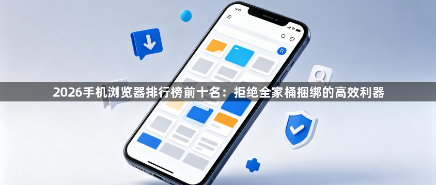 2026手机浏览器排行榜前十名：拒绝全家桶捆绑的高效利器1