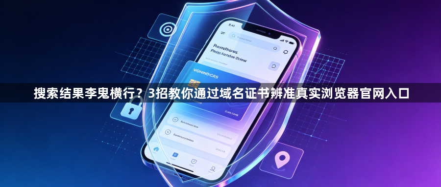 搜索结果李鬼横行？3招教你通过域名证书辨准真实浏览器官网入口1
