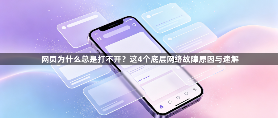 网页为什么总是打不开？这4个底层网络故障原因与速解1