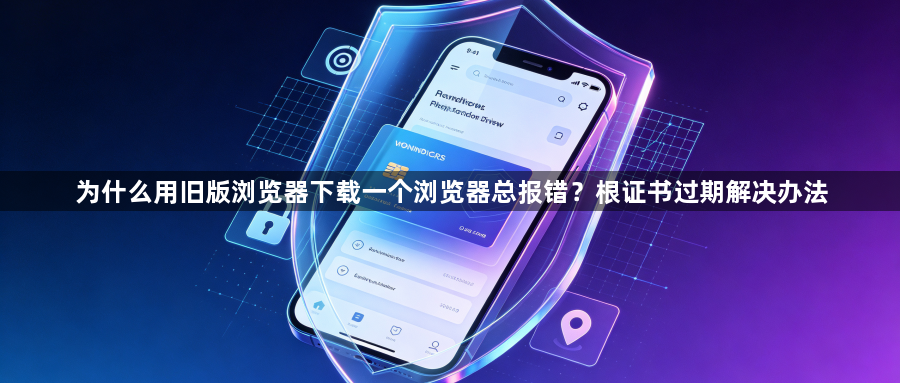 为什么用旧版浏览器下载一个浏览器总报错？根证书过期解决办法1