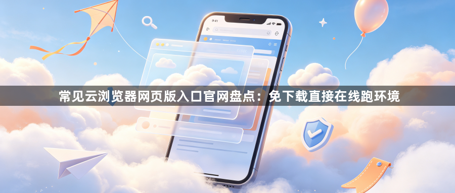 常见云浏览器网页版入口官网盘点：免下载直接在线跑环境1