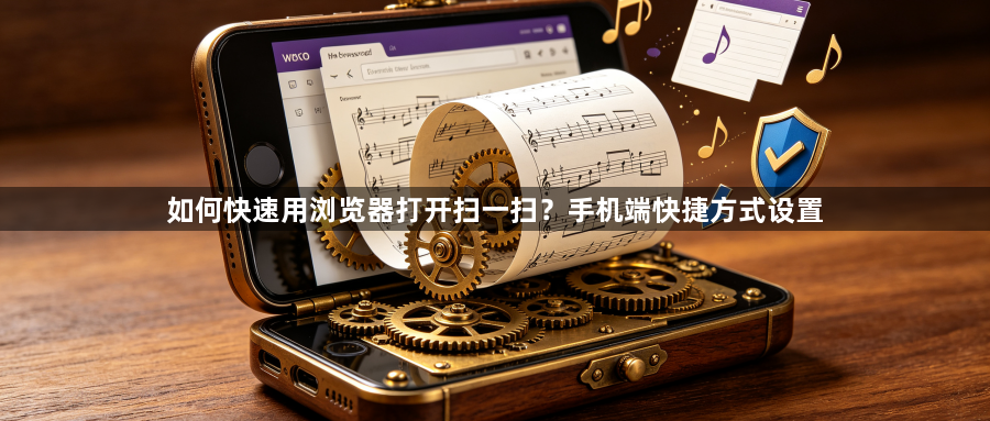 如何快速用浏览器打开扫一扫?手机端快捷方式设置1