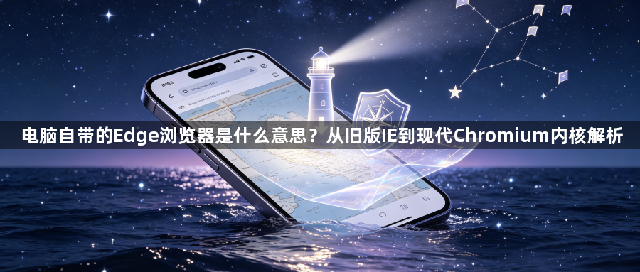 电脑自带的Edge浏览器是什么意思？从旧版IE到现代Chromium内核解析1