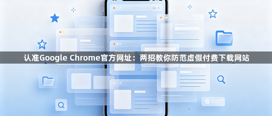 认准Google Chrome官方网址：两招教你防范虚假付费下载网站1