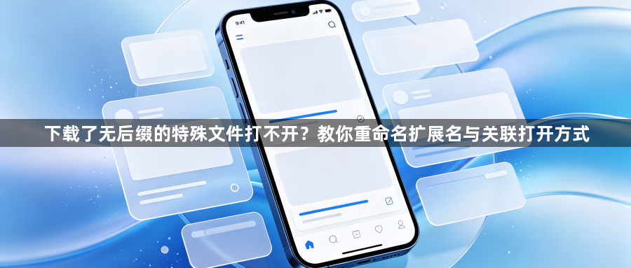 下载了无后缀的特殊文件打不开？教你重命名扩展名与关联打开方式1