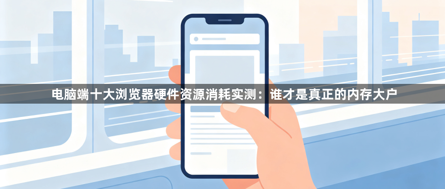 电脑端十大浏览器硬件资源消耗实测：谁才是真正的内存大户1
