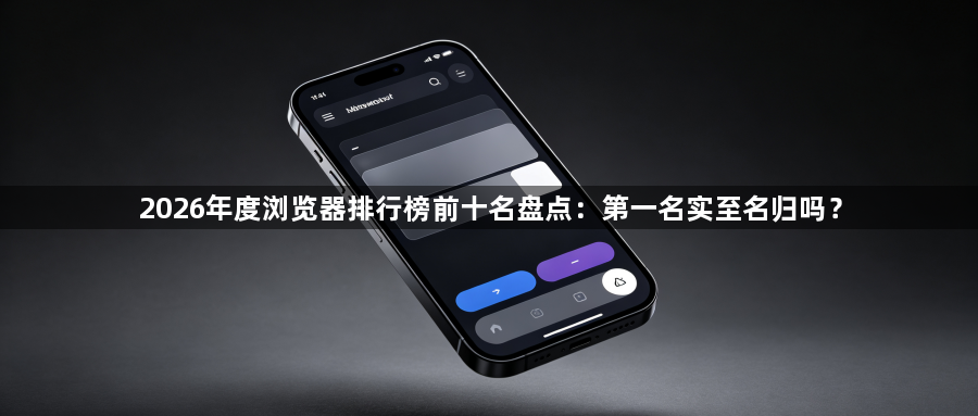 2026年度浏览器排行榜前十名盘点：第一名实至名归吗？1