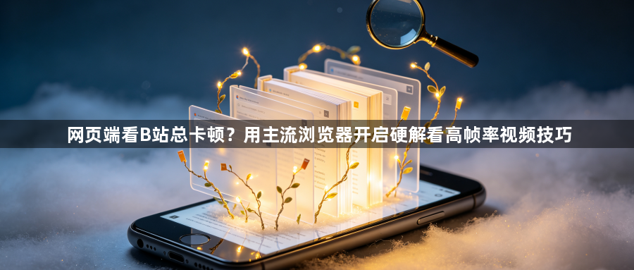 网页端看B站总卡顿？用主流浏览器开启硬解看高帧率视频技巧1