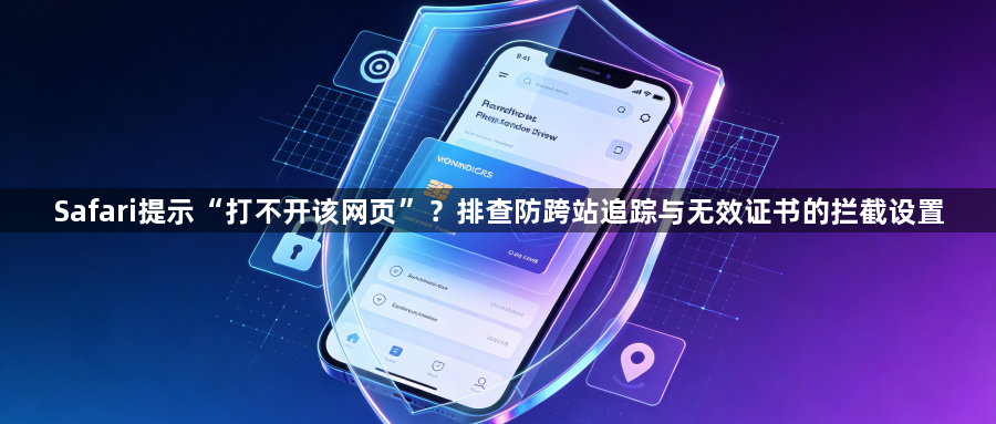 Safari提示“打不开该网页”？排查防跨站追踪与无效证书的拦截设置1